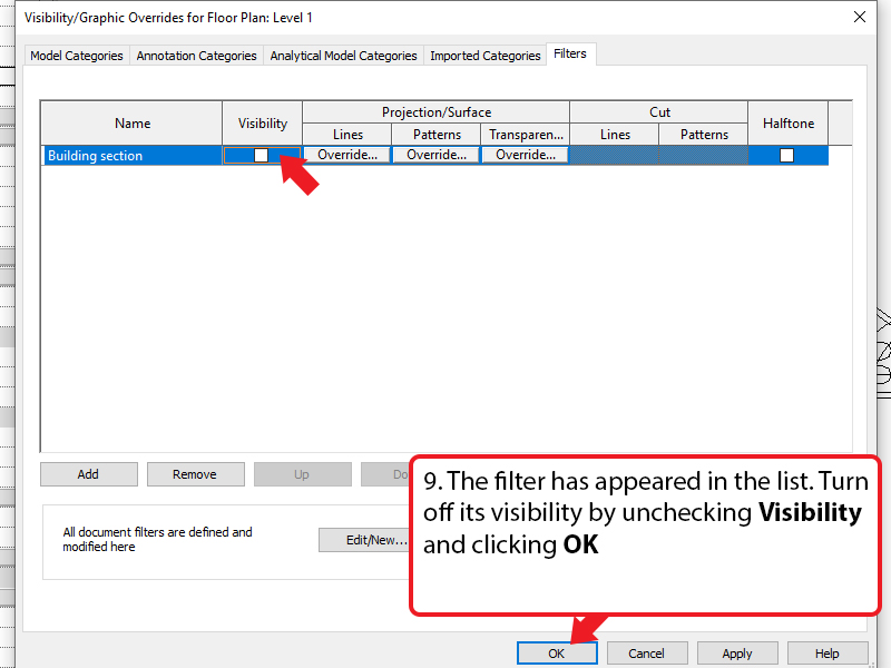 [REVIT] HOW TO HIDE A SPECIFIC SECTION TYPE? - MaxRevit